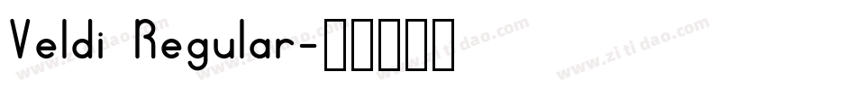 Veldi  Regular字体转换
